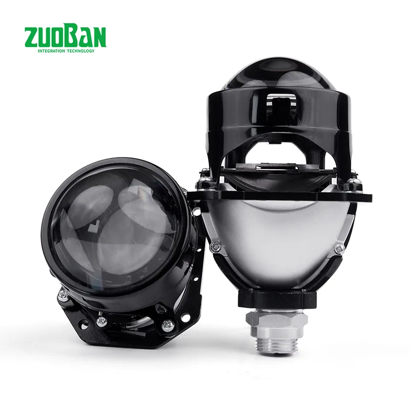 Lampe frontale à lentille double lumière plug-and-play de 2,5 pouces T0325