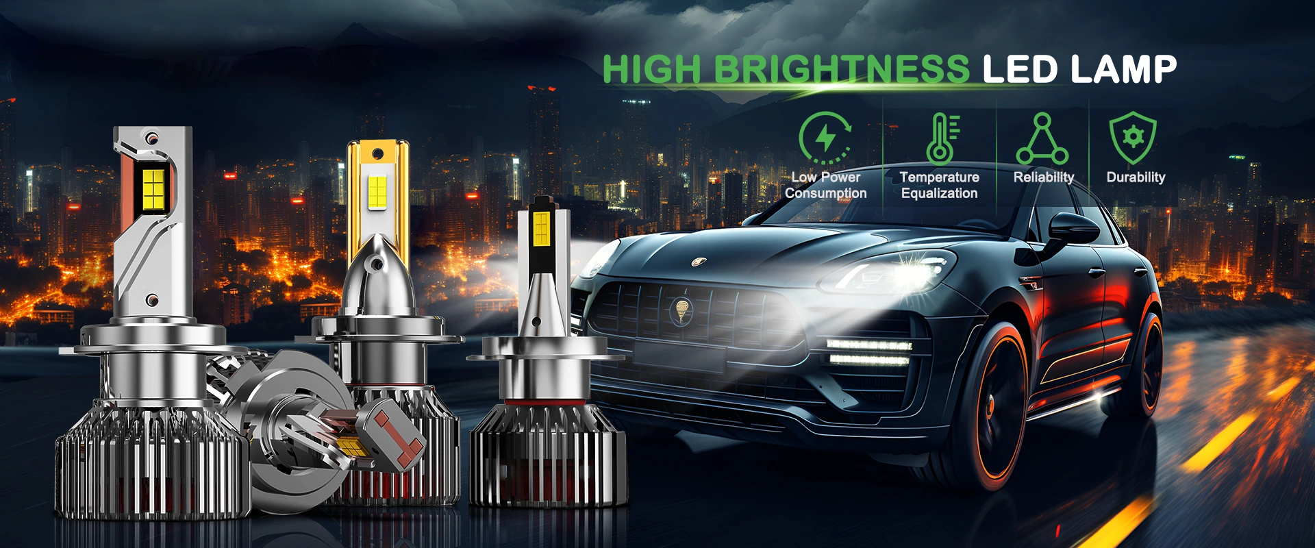Chine externe Driver Series LED Headlight Factory