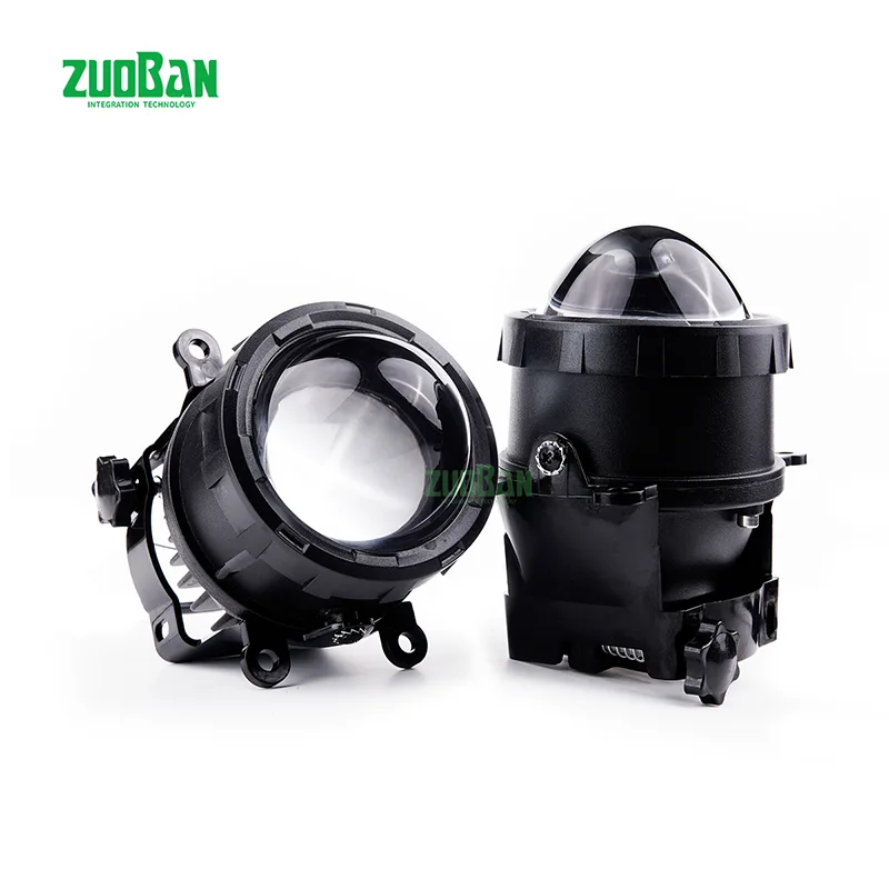 Feux antibrouillard à lentille universelle Honda bicolore à double coupelle de 90 W de 3 pouces